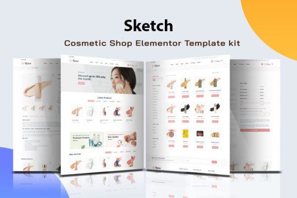 Sketch - Cosmetic Shop Elementor Template Kit